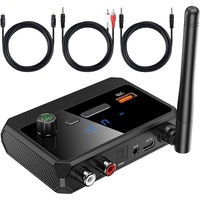 Streamer audio Bluetooth 2-in-1, 5.3 cu display si USB