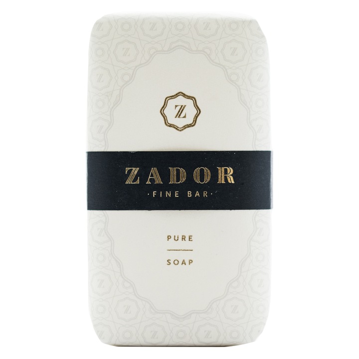Sapun solid, ZADOR, Pure, 160 g, cu apa termala si unt de shea, unisex