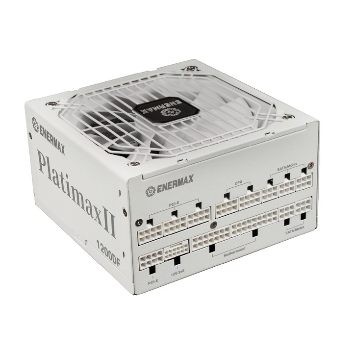 Захранване Enermax EPS1200P-NPX-W, Platimax II, 1200W, 12V-2x6, 80Plus Platinum, японски кондензатори, ATX 3.1, PCIe 5.1, Бяло