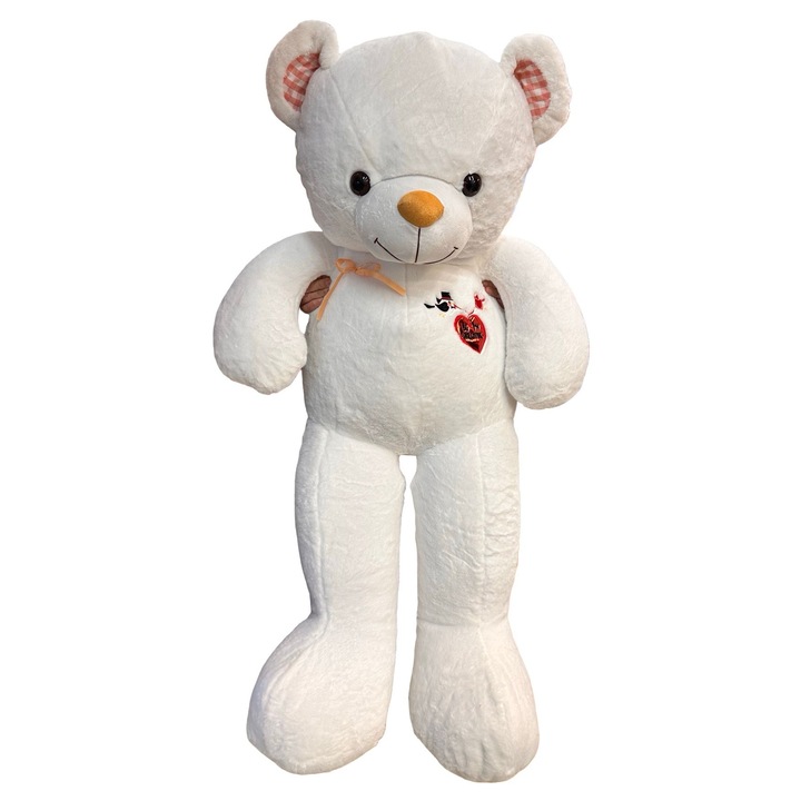 Urs de plus, Be My Valentine, alb, 1.2m