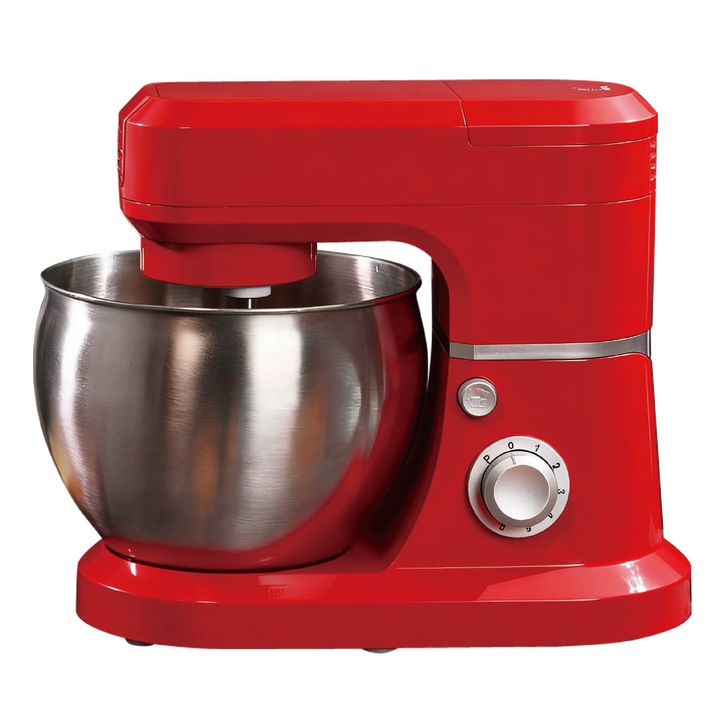 Robot de bucatarie Lttsoyh®, Bol 6 L Inox, Rosu