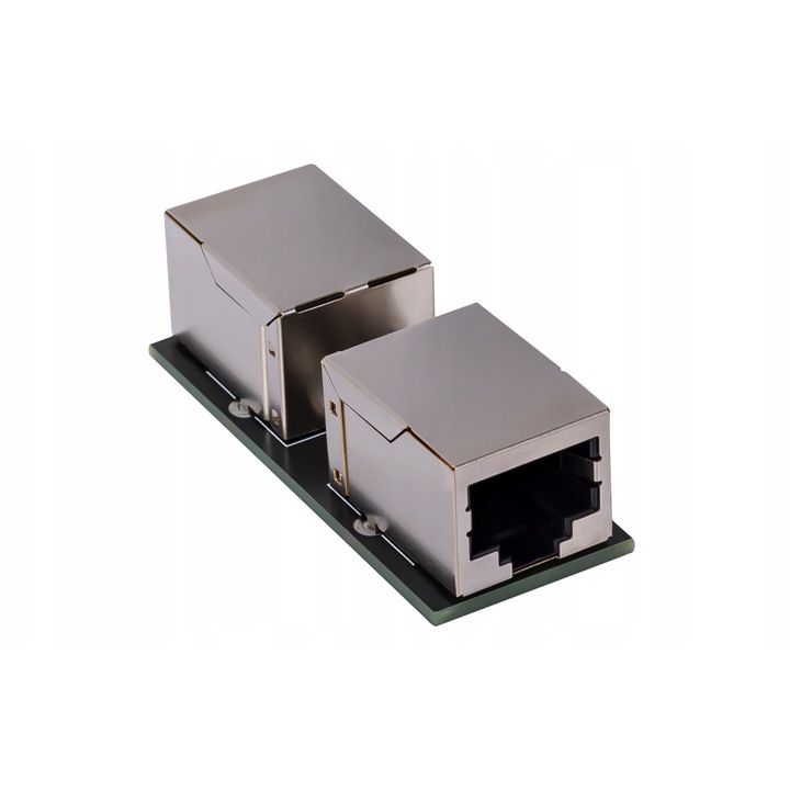 Set 2 conectori cilindrici RJ45 FTP Pro Cat. 5/6e 100/1000 Mbps