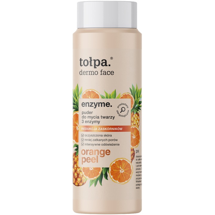 Tolpa arctisztító por, 40 g, enzimes, aknéra hajlamos bőrre, vegán