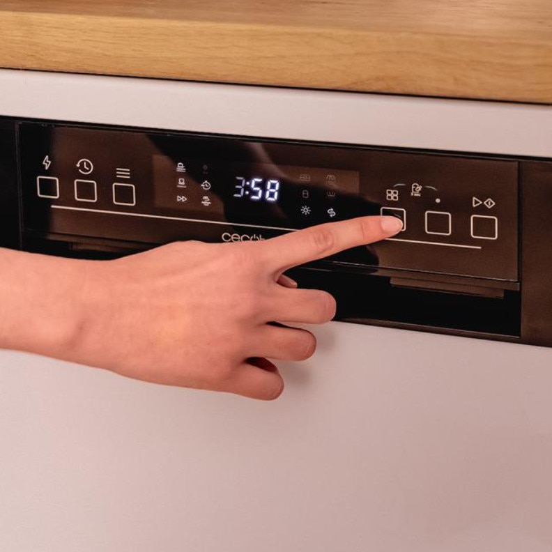 Masina de spalat vase Cecotec, Bolero Aguazero, 11 seturi de vase, 6 programe spalare, mod Eco/Intensiv/Rapid/Light/60 min, functie prespalare, pornire intarziata, alb