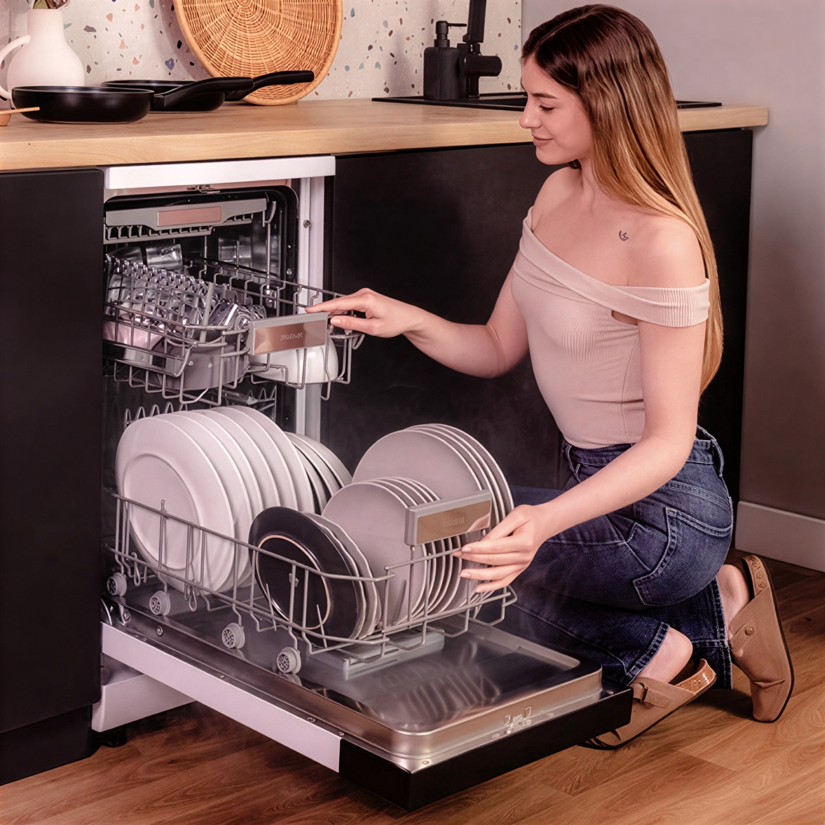 Masina de spalat vase incorporabila Cecotec, Bolero Aguazero, 11 seturi de vase, 6 programe spalare, mod Intensiv/Eco/Auto/60 min/Rapid, functie prespalare, pornire intarziata 24 h, spalare Dual Zone, inox