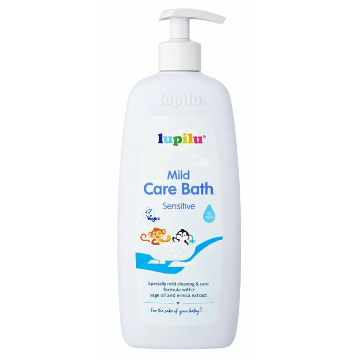 Spumant de baie Lupilu, Sensitive, extract migdale, 100% fără lacrimi, 500ml