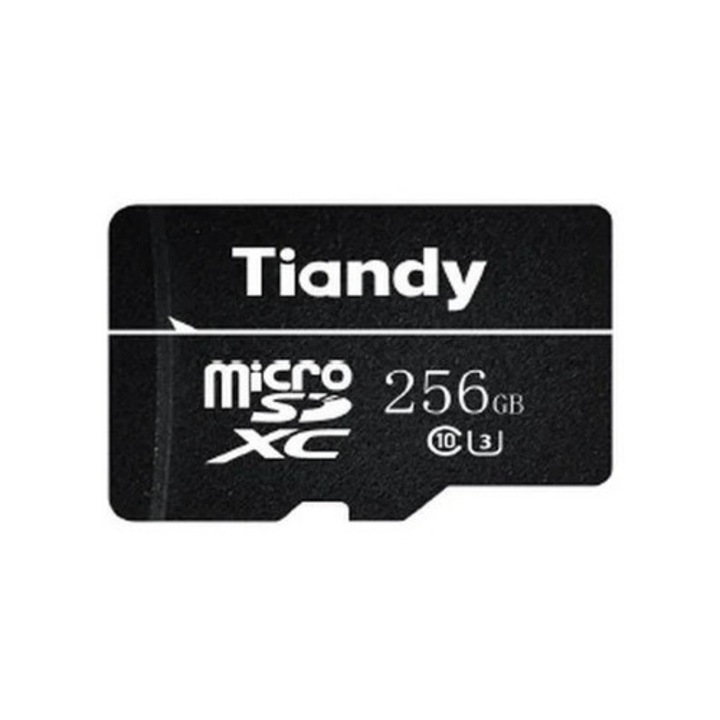 Card de memorie microSD Tiandy, 256GB, viteza scriere 30MB/s, U3, rezistent la apa