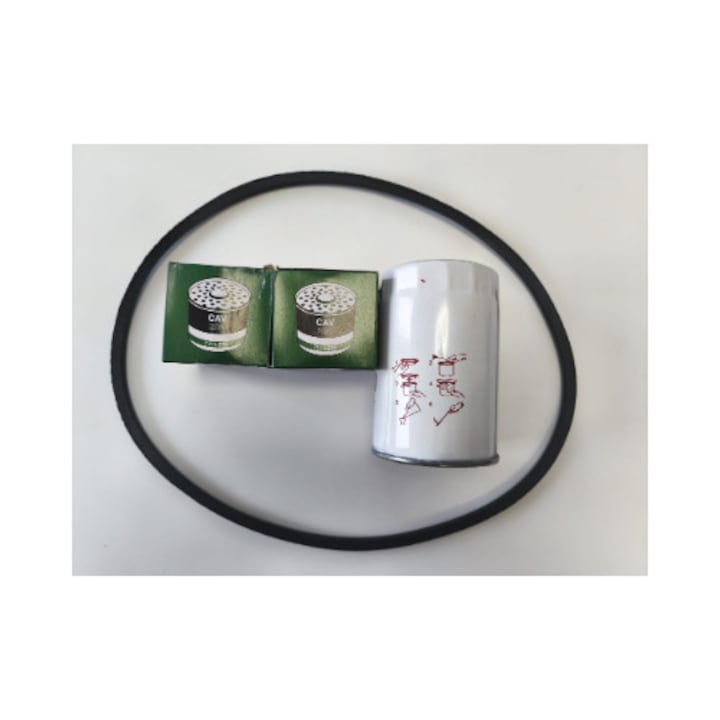 Kit revizie Tractor U650, 1 filtru ulei, 2 filtre motorina, curea trapezoidala 13x1332