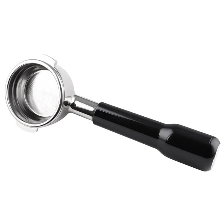 Portafiltru pentru extractia cafelei, Tioialz®, cu cos de filtrare din otel inoxidabil de 51 mm, detasabil si usor de curatat