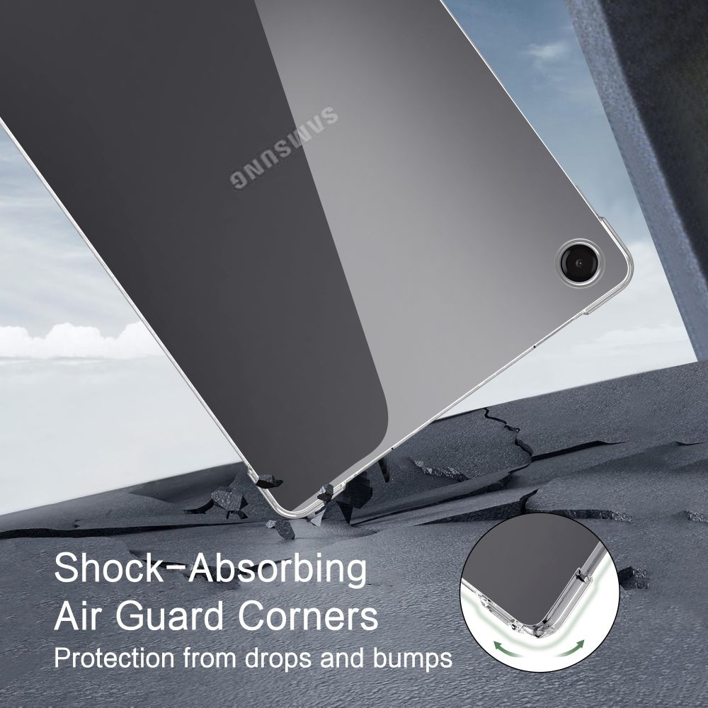 Carcasa Tech-Protect FlexAir compatibila cu Samsung Galaxy Tab A9 / A11, 8.7 inch, Transparent