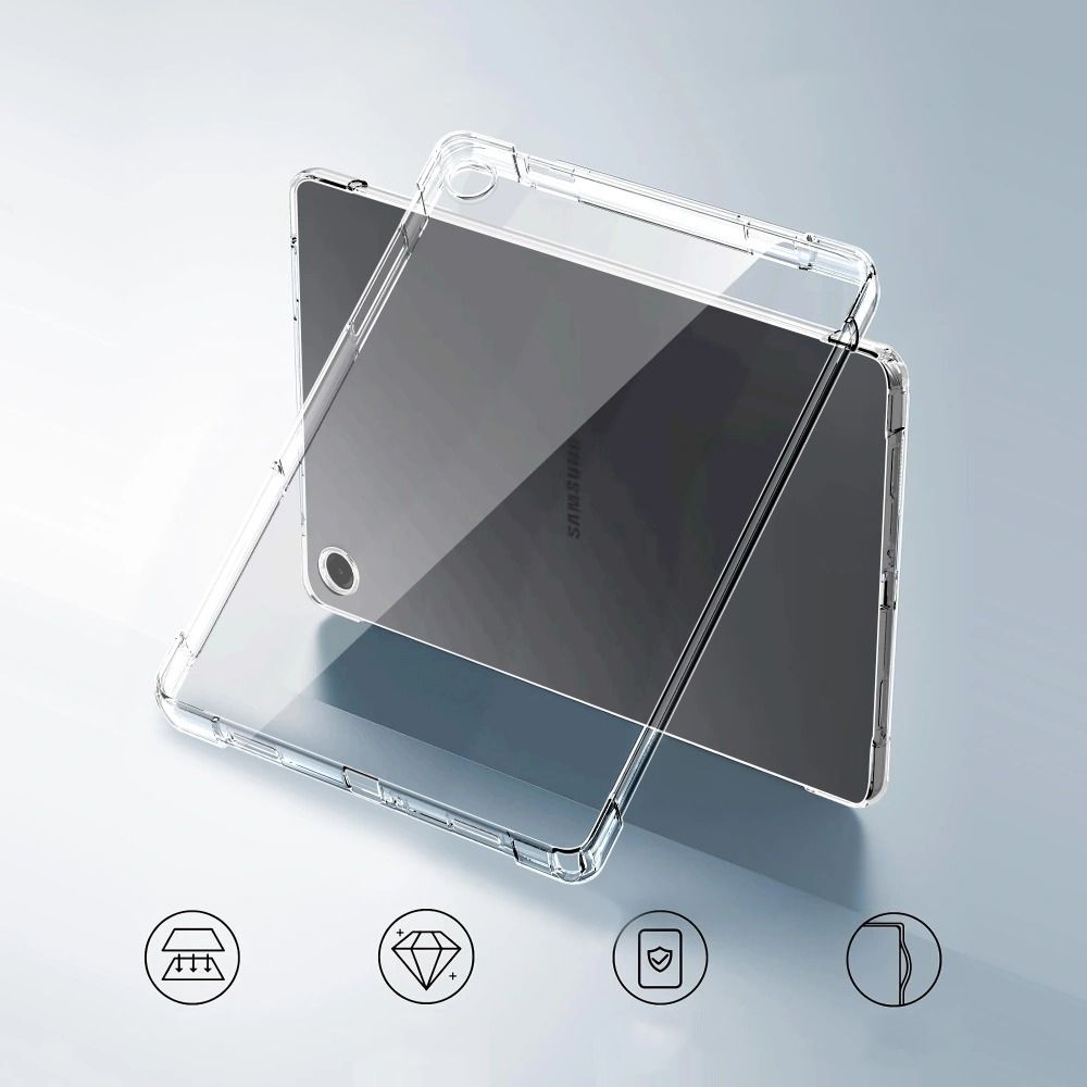 Carcasa Tech-Protect FlexAir compatibila cu Samsung Galaxy Tab A9 / A11, 8.7 inch, Transparent