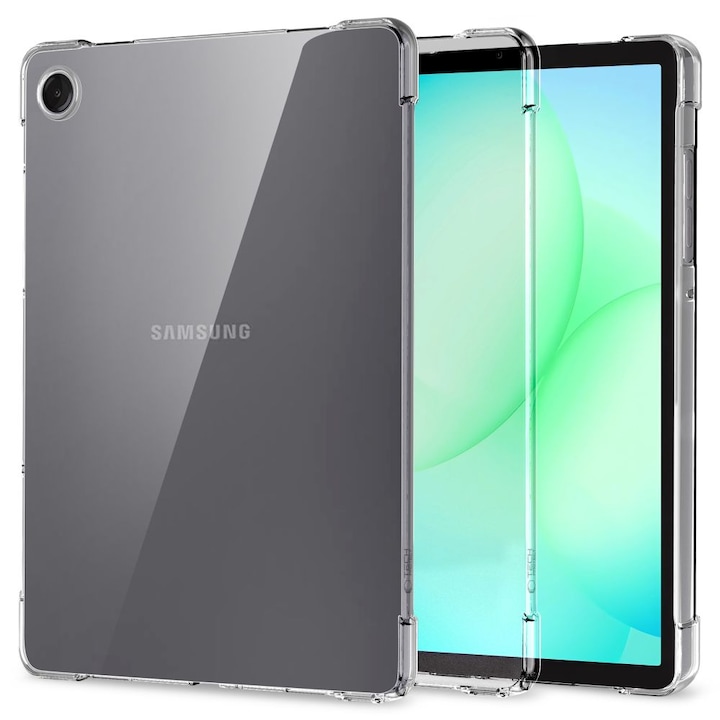 Carcasa Tech-Protect FlexAir compatibila cu Samsung Galaxy Tab A9 / A11, 8.7 inch, Transparent