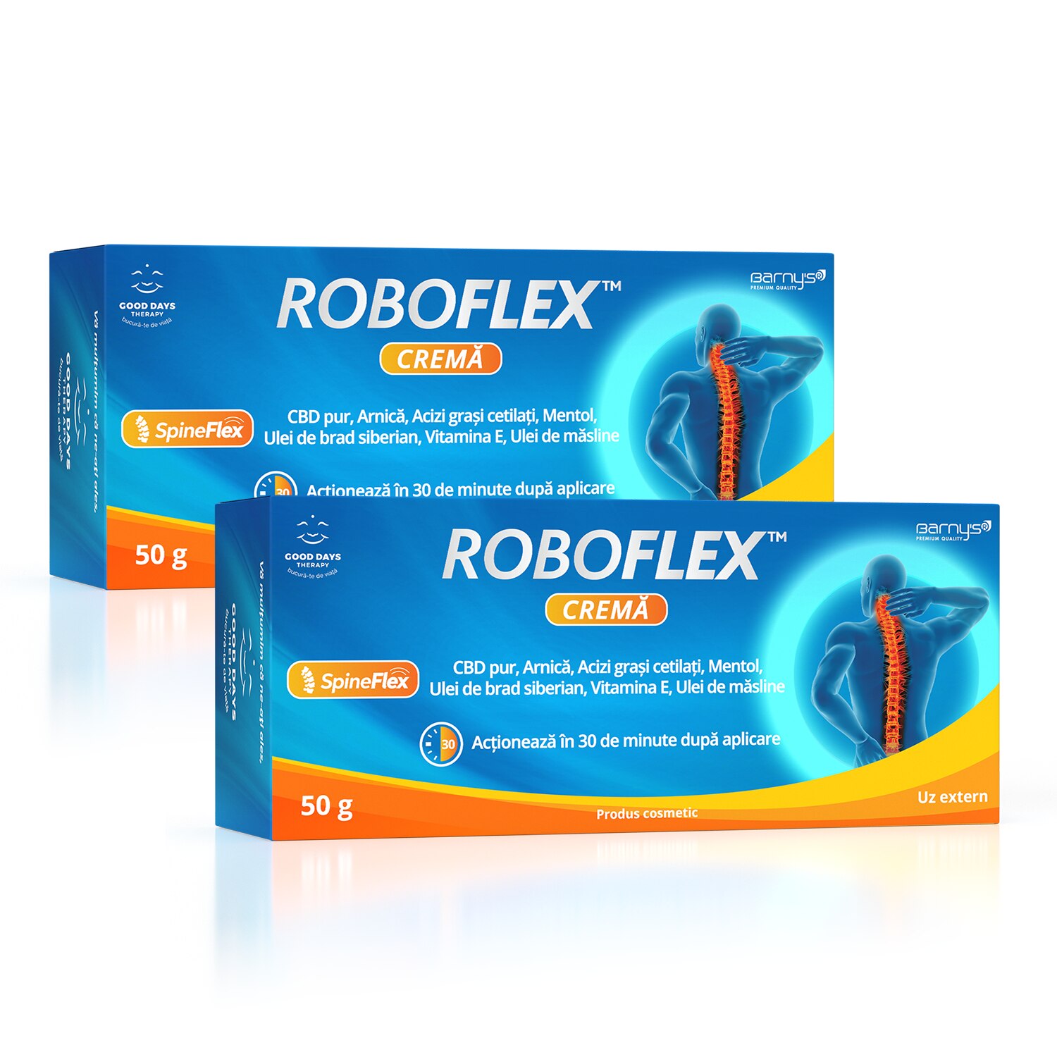 Pachet 2 X Crema RoboFlex™ cu canabidiol 50g - eMAG.ro
