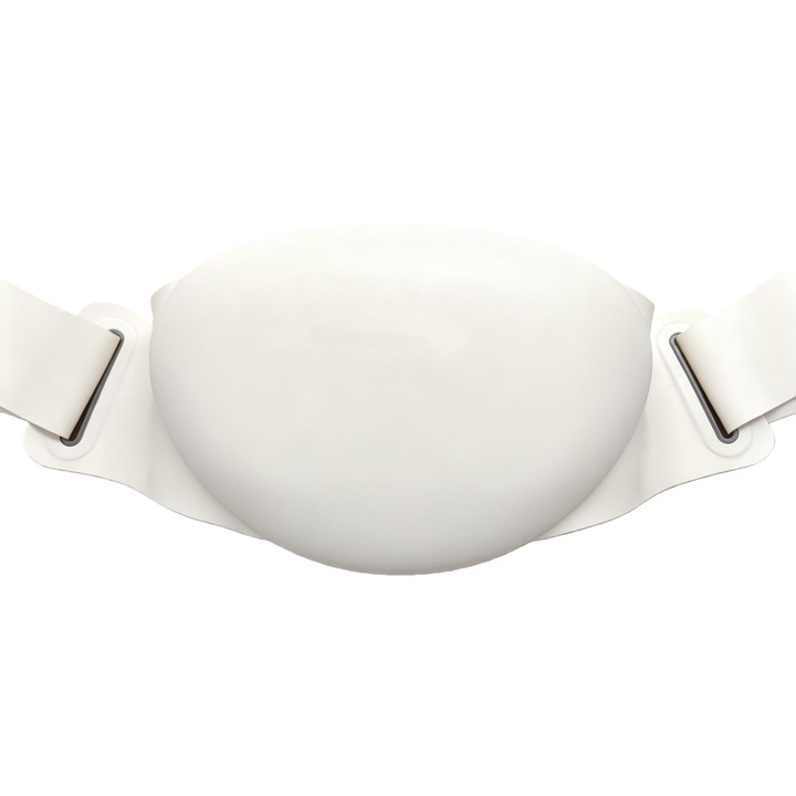 Aparat de masaj abdominal ORBER, incalzire și vibratii, portabil, alb