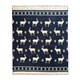 Pled Cozy Blankets 100% lana merinos, gros, calduros, albastru, 190x205cm