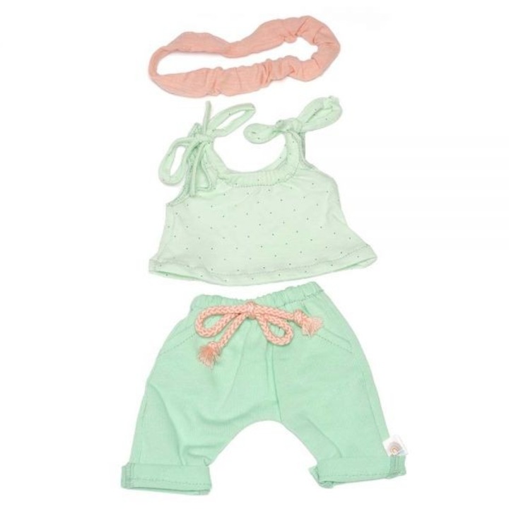 Set imbracaminte forest pentru papusa fetita 38 cm