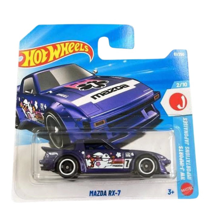 Masinuta Metalica Hot Wheels Mazda RX-7 Mov 2026 1:64