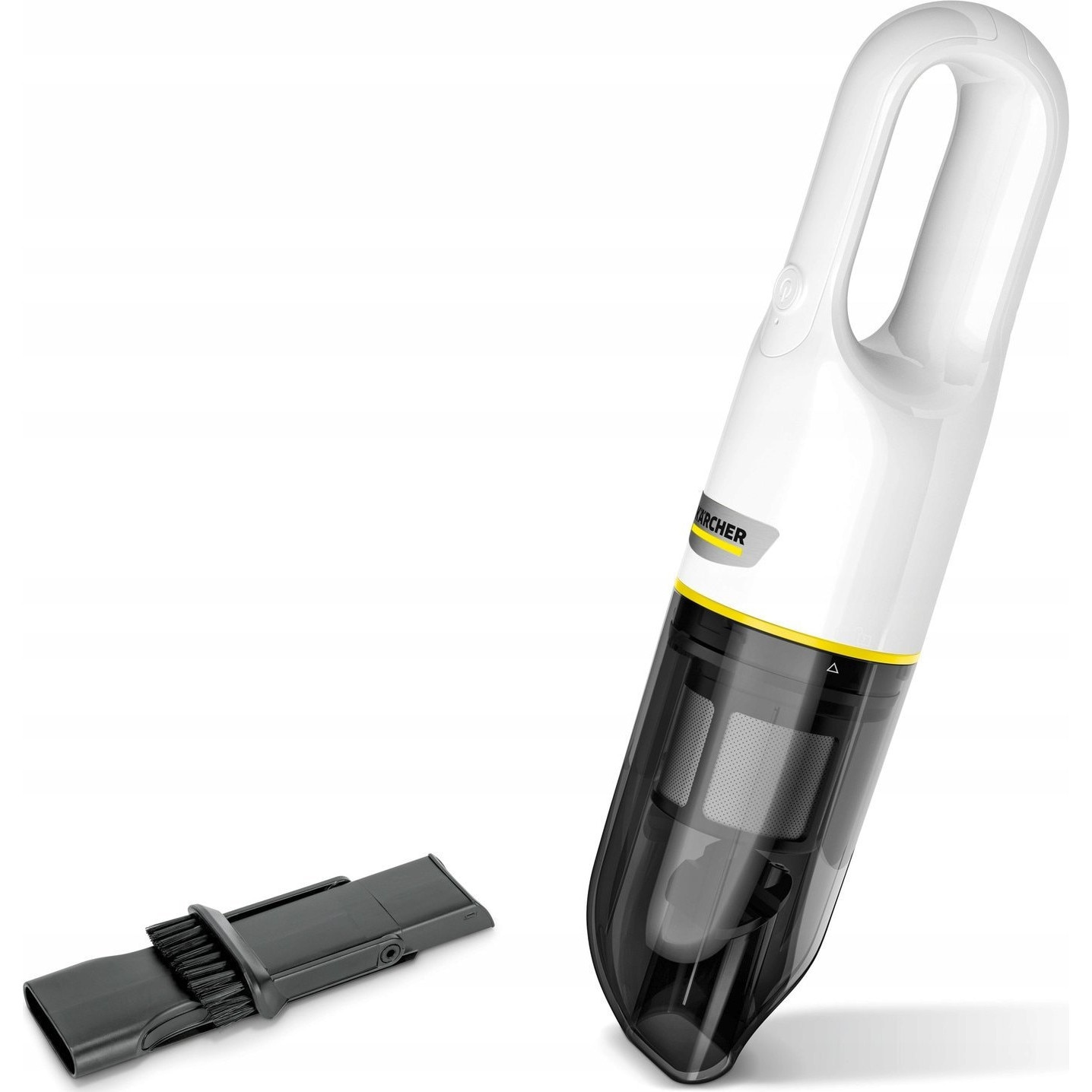 Aspirator de mana KARCHER CVH 2 1.198-330.0, 70 W, capacitate 0.15 l, Alb