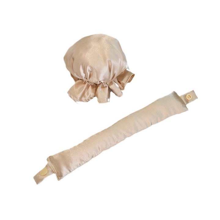 Accesoriu de Ondulat Parul, Flippy, fara Caldura, din Poliester, Manual, Prin Rasucire, 29 x 4 cm, Bej