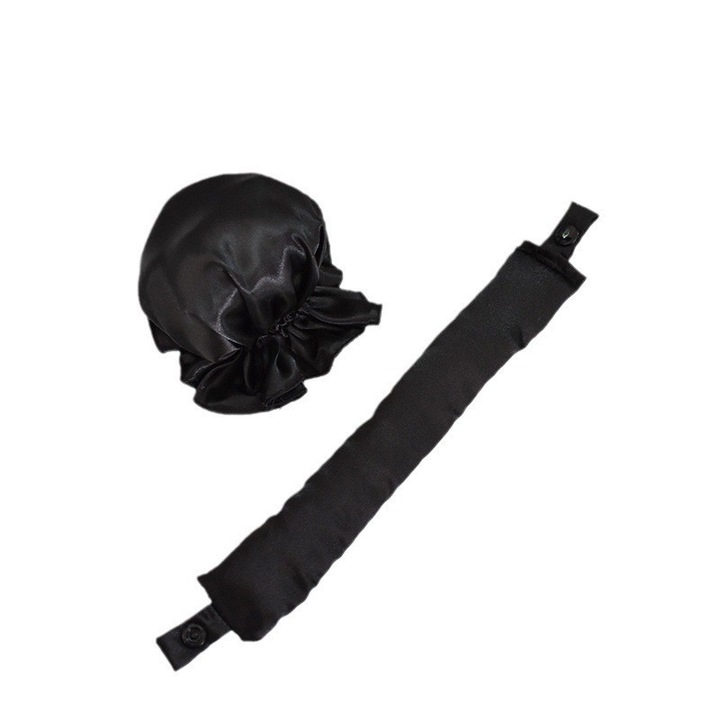 Accesoriu de Ondulat Parul, Flippy, fara Caldura, din Poliester, Manual, Prin Rasucire, 29 x 4 cm, Negru