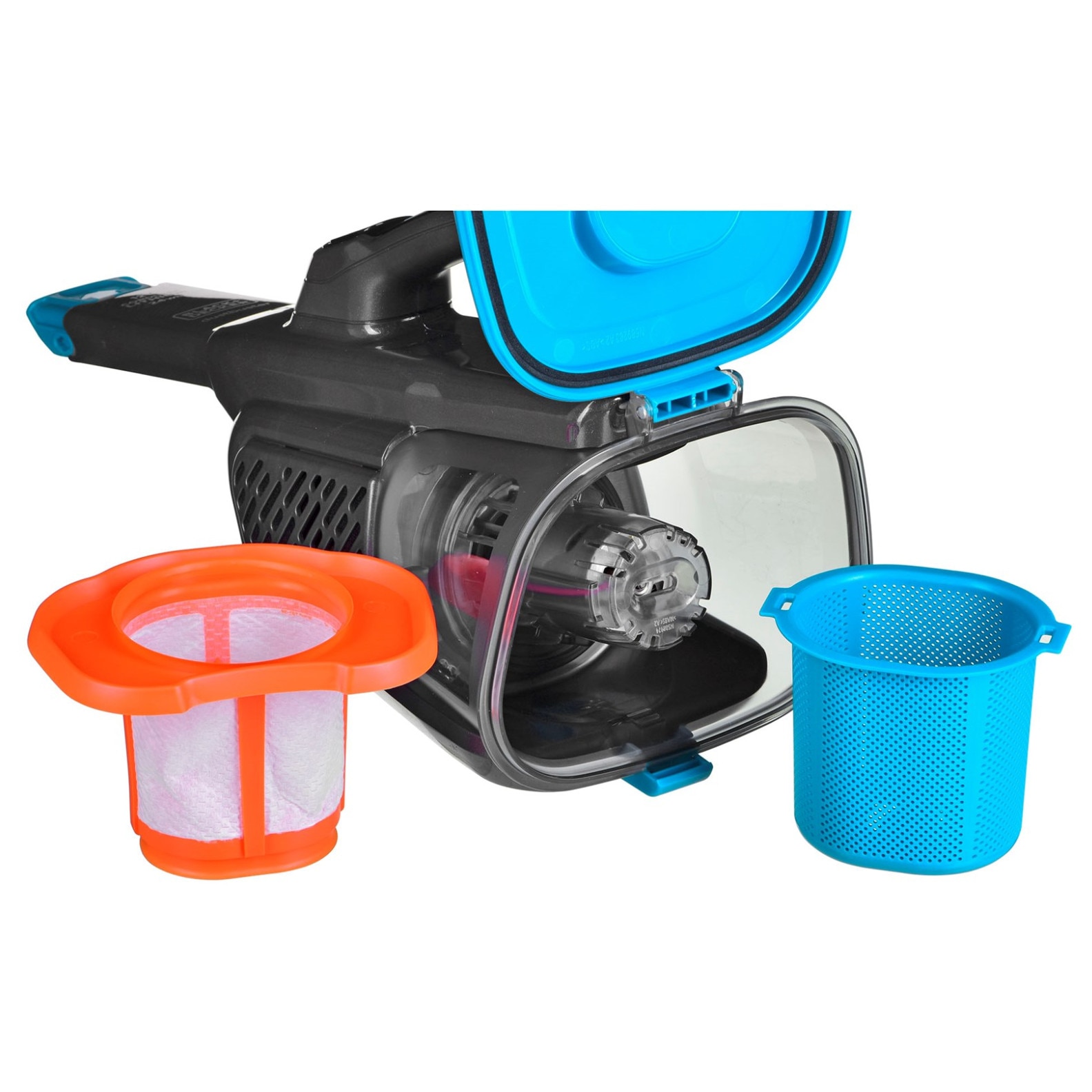 Aspirator de mana, BLACK DECKER, BHHV320J, 24 W, 0.7 l, Albastru