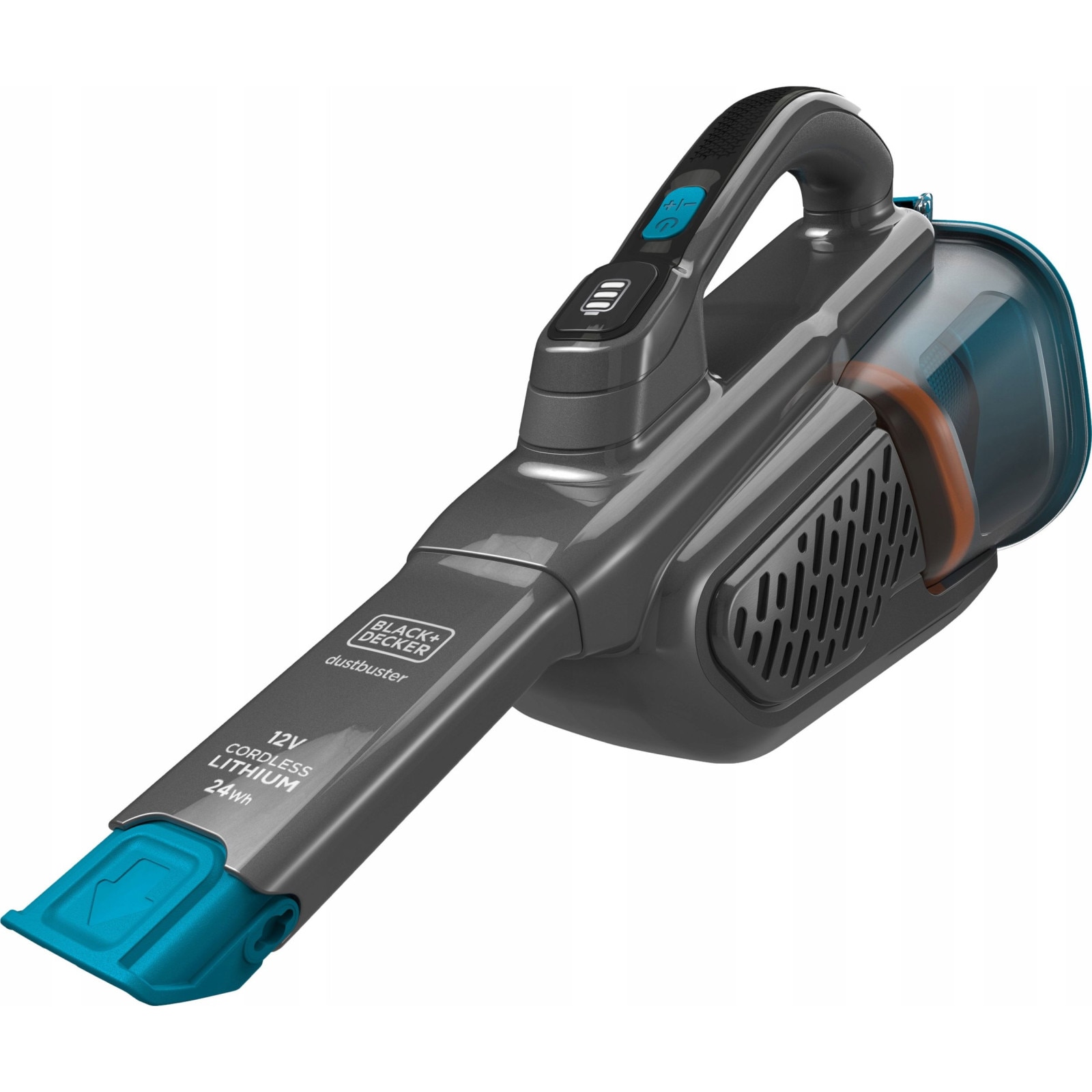 Aspirator de mana, BLACK DECKER, BHHV320J, 24 W, 0.7 l, Albastru