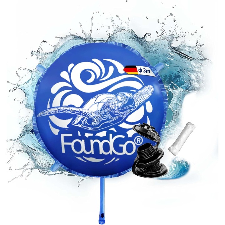 Маркуч за басейн 3 м, устойчив на студ материал, съвместимост с повечето помпи, син