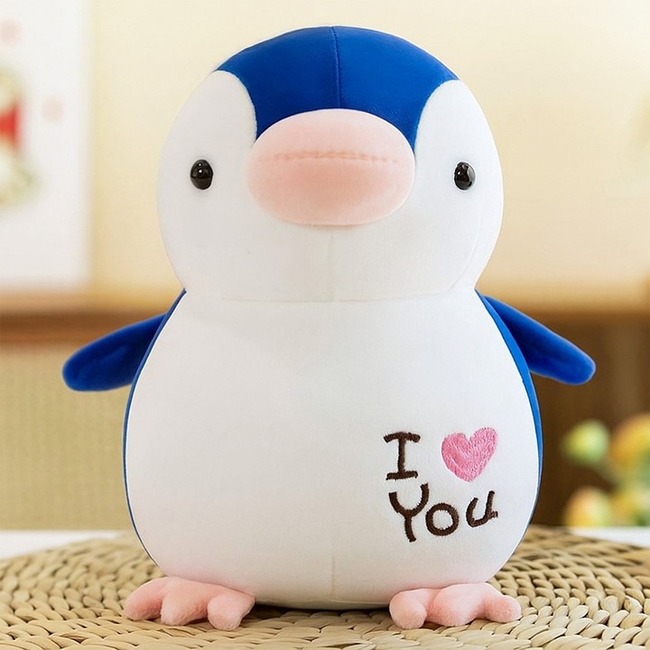 Plüss játék 40cm takaróval (160x105) EmonaMall W5691, Fehér/Kék