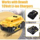 Set 2 Acumulatori Li-Ion, Bedee, Compatibil cu DeWALT DCB184 18V 5.0 Ah, compatibilitate multipla, indicator nivel de incarcare, compatibil cu DCB181-XJ、DCB181、DCB180、DCB182、DCB183、DCB185、DCB200、DCB201
