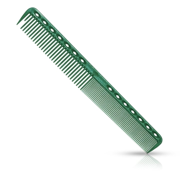 Pieptene profesional King Barber, dinti dubli, ergonomic, verde