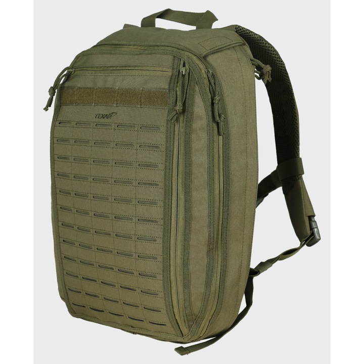 Texar SkyPack hátizsák, 27 liter, MOLLE rendszer, Oliv, 46x31x17 cm
