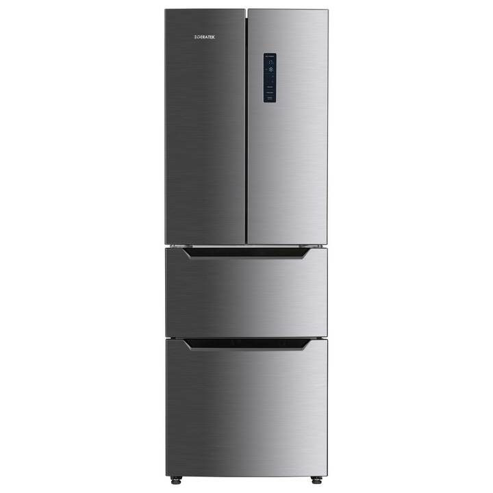 Combina frigorifică Geratek Oslo FBS3220IL, No Frost, 320 l, inox, 185.5 cm