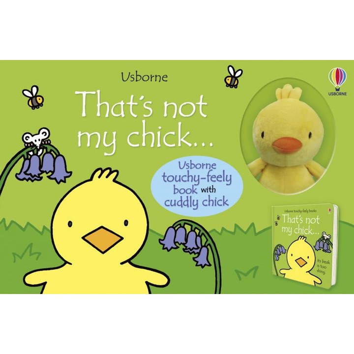 Érzékszervi könyv és plüssjáték, USBORNE, That's Not My Chick, 258, 1x175mm, 0-3 év