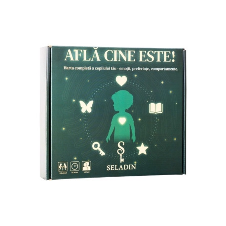 Joc educativ, Seladin, AFLA CINE ESTE, harta personalitatii si caracterului copilului tau, 4-12 ani