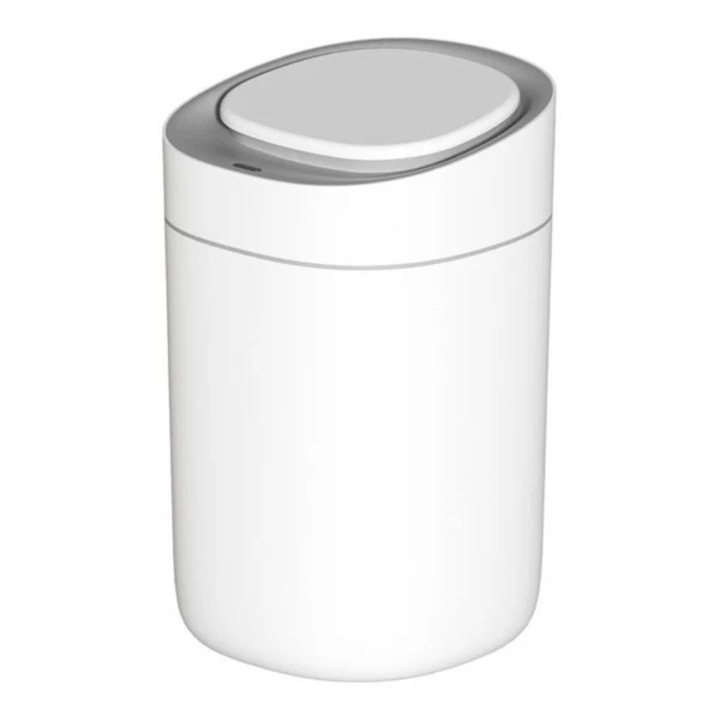 Cos de gunoi automat, Monia, cu senzor infraroșu, plastic alb, mat, 15l, 24.5x23.5x39.1cm