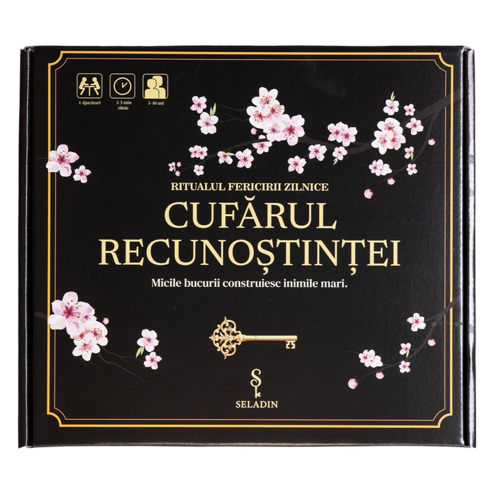 Joc ritual zilnic, Cufarul Recunostintei, Seladin, inspirat din practica japoneza pentru gandire pozitiva si fericire, de la 4 ani