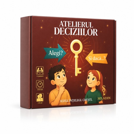 Joc educativ seladin, atelierul deciziilor, abilități cognitive, 5-12 ani