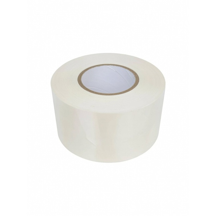Banda PVC adeziva 50 mm x 20 m Termo Line, pentru izolatie si fixare tevi aer conditionat, rezistenta UV si umiditate, lipire puternica, flexibilitate ridicata, utilizare HVAC interior exterior, culoare alba, protectie si etansare profesionala
