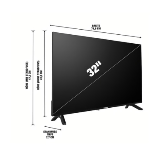 Televizor LED TELEFUNKEN D32H900X8CWI, 80 cm, HDR, Smart TV