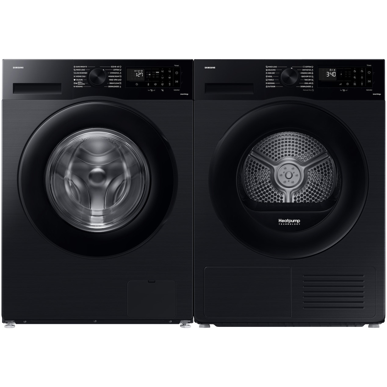 Masina de spalat rufe slim Samsung WW80FG5L32ABLE, 8 kg, 1200 rpm, Clasa A, Motor Digital inverter, AI Eco Bubble, WiFi SmartThings, AI Energy, Black
