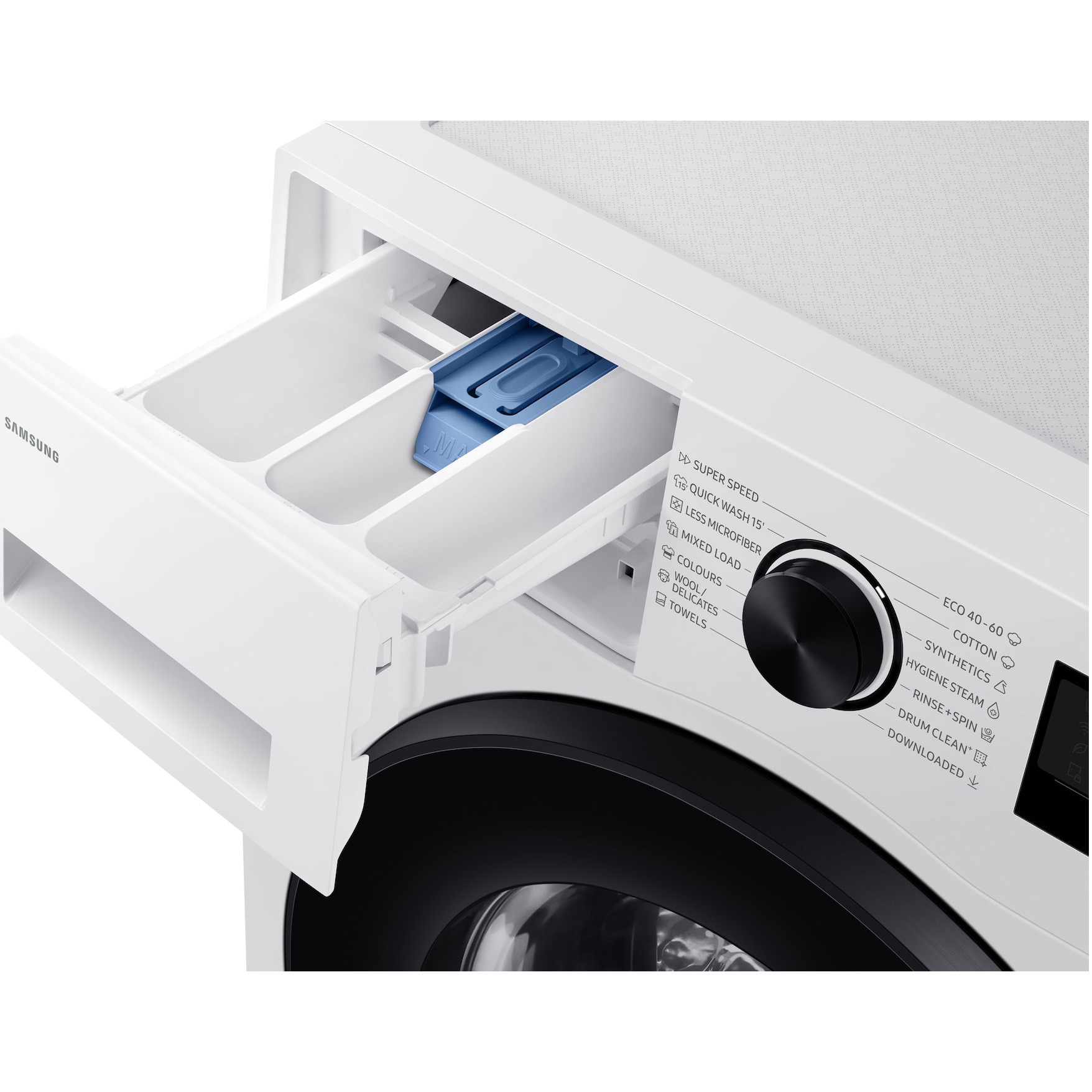Masina de spalat rufe slim Samsung WW80FG5L32AELE 8 kg, 1200 rpm, Clasa A, Motor Digital inverter, AI Eco Bubble, WiFi SmartThings, AI Energy, Alba