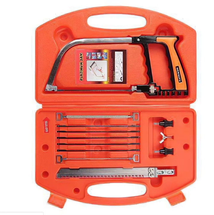 Set Magic 12 piese pentru Tamplarie - Ferastrau Manual Miniatural, Lame de Ferastrau si Scule pentru Taiere Preciza si Modelism