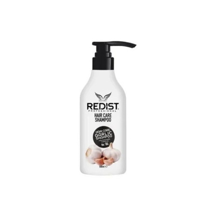 Șampon unisex REDIST cu extract de usturoi, 500 ml, pentru păr degradat, regenerare și creștere