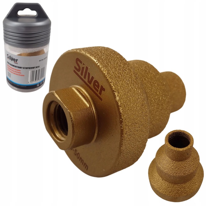 Freza diamantata conica in trepte M14 20-35-50mm (S11859)