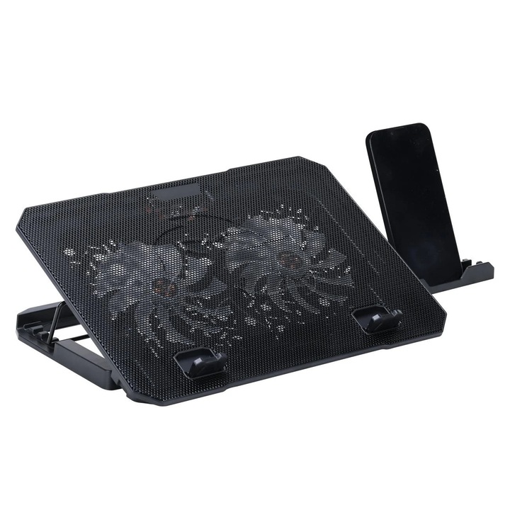 Suport Cooler pentru Laptop cu Lumina & Husa Telefon Mobil 35x25x2,8cm