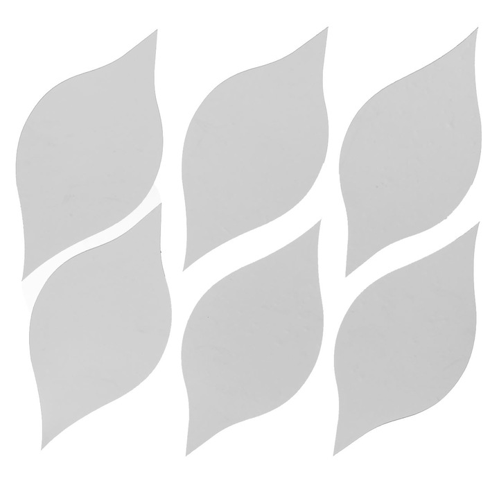 Oglinzi Decorative Autocolante Acrilice in Forma de Picatura 15cm - 6buc