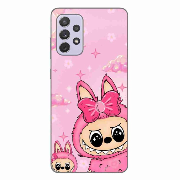 Husa compatibila cu Samsung Galaxy A72 5G Silicon Gel Tpu Model Labubu Pink Fantasy