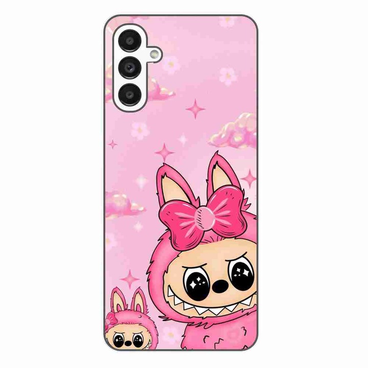 Husa compatibila cu Samsung Galaxy A04s Silicon Gel Tpu Model Labubu Pink Fantasy