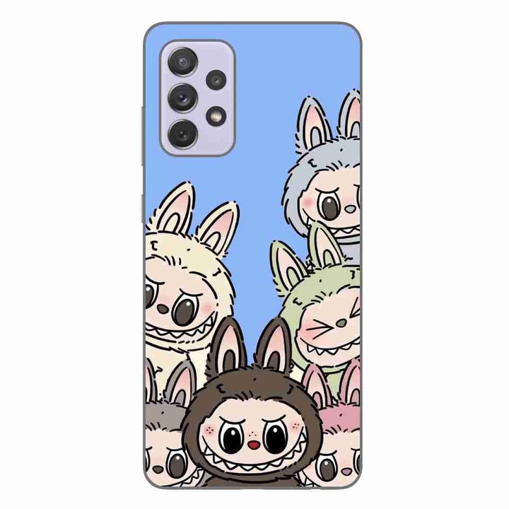 Husa compatibila cu Samsung Galaxy A72 5G Silicon Gel Tpu Model Labubu Pattern Blue