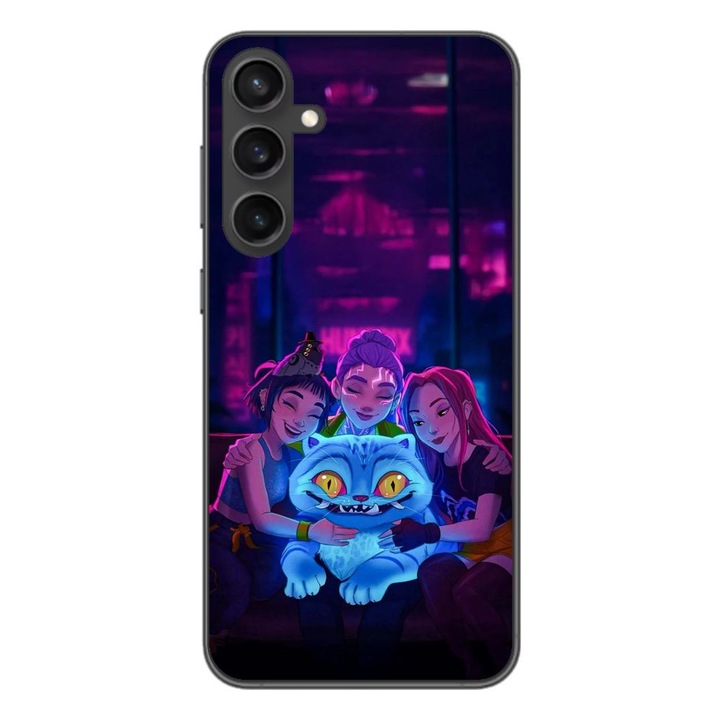Husa compatibila cu Samsung Galaxy A55 Silicon Gel Tpu Model KPop Demon Hunters Happy Team